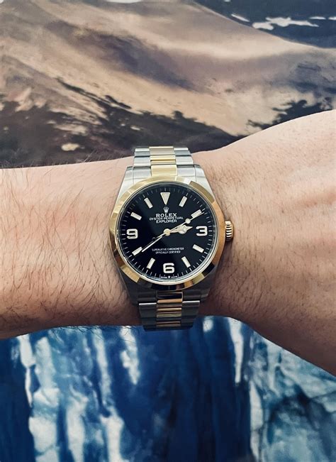 rolex explorer two-tone review|rolex explorer 2 42 mm.